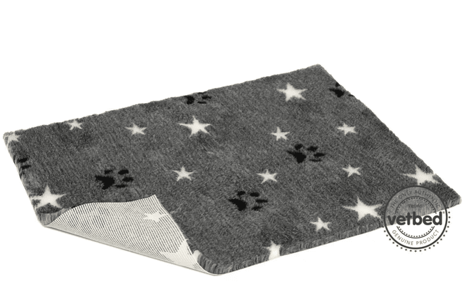 Hovedbilde VetBed Nonslip Grå Stars and Paws - 75x50cm